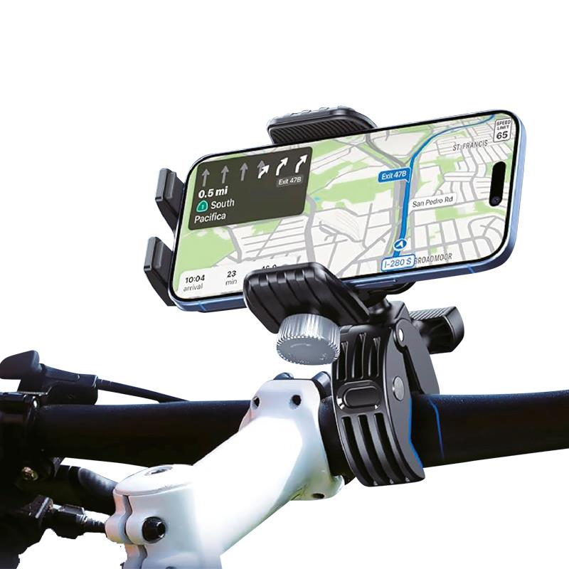 Suport telefon ghidon bicicleta/scuter cu sistem anti vibratii [4]