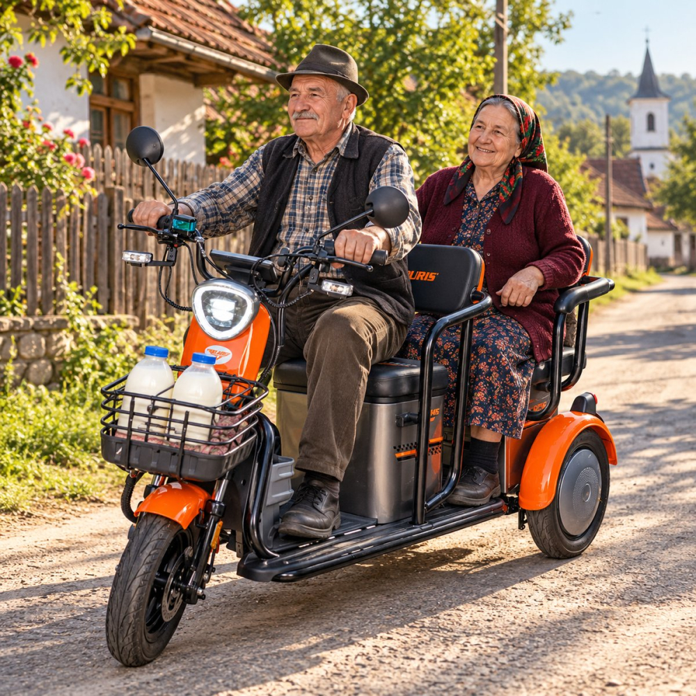 Tricicletă electrică Ruris Pilot 3020, 2 persoane, fără permis [23]