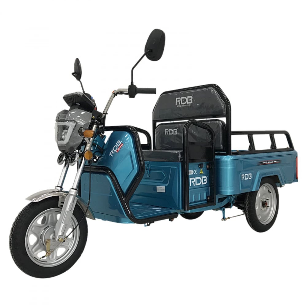Triciclu Electric cu remorca 1350W, Fara Permis (viteza max 25km/h), RDB L-KLASS 4, Omologata, CIV inclus [3]