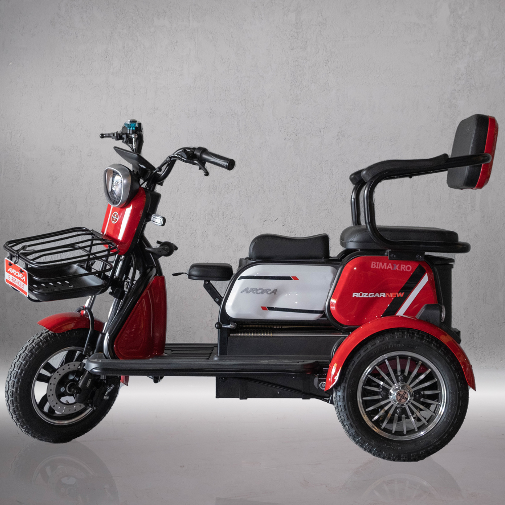 Tricicleta Electrica Adulti Fara Permis (25km/h), autonomie 35-50km, 60V 20Amperi, Carte RAR inclusa, Arora Ruzgar [12]