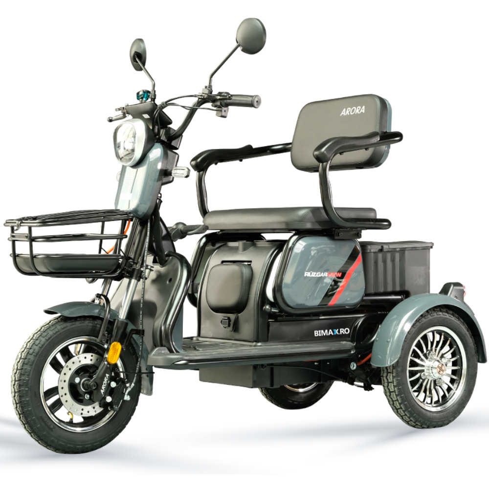 Tricicleta Electrica Adulti Fara Permis (25km/h), autonomie 35-50km, 60V 20Amperi, Carte RAR inclusa, Arora Ruzgar [13]