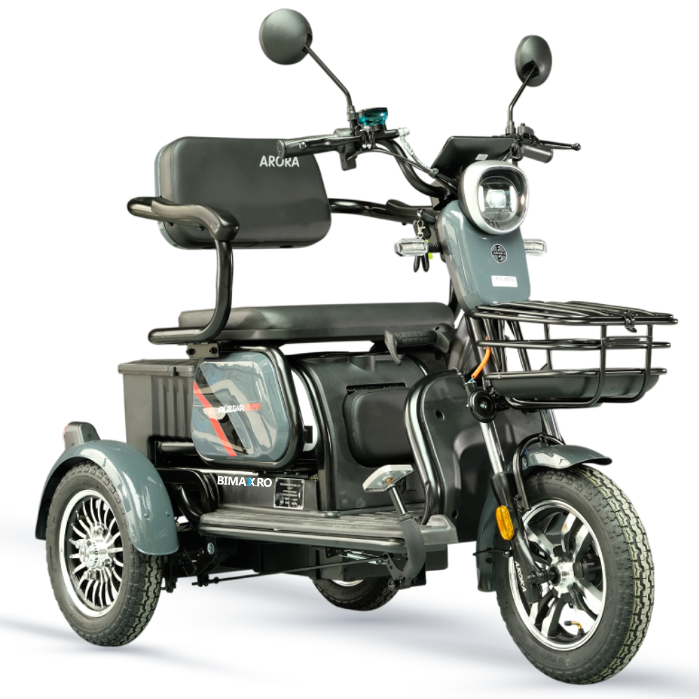 Tricicleta Electrica Adulti Fara Permis (25km/h), autonomie 35-50km, 60V 20Amperi, Carte RAR inclusa, Arora Ruzgar [14]