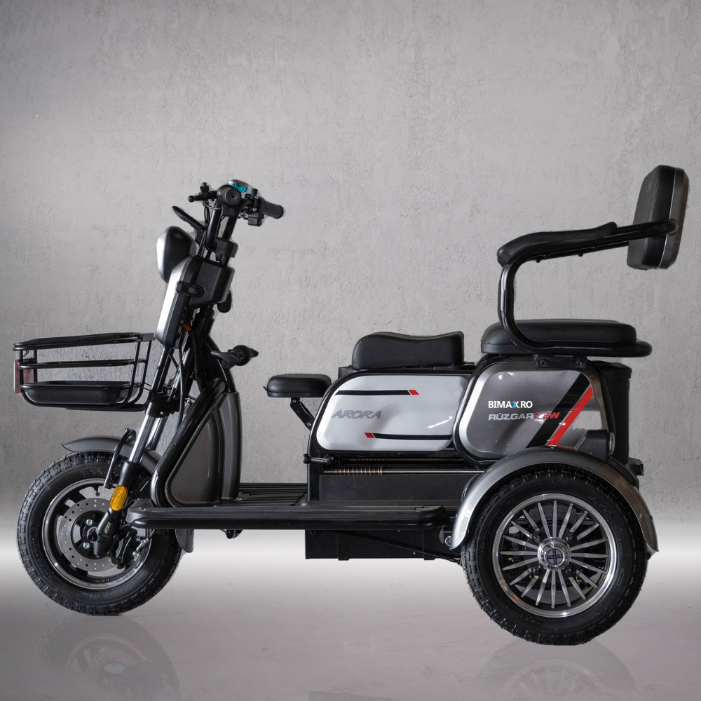 Tricicleta Electrica Adulti Fara Permis (25km/h), autonomie 35-50km, 60V 20Amperi, Carte RAR inclusa, Arora Ruzgar [3]