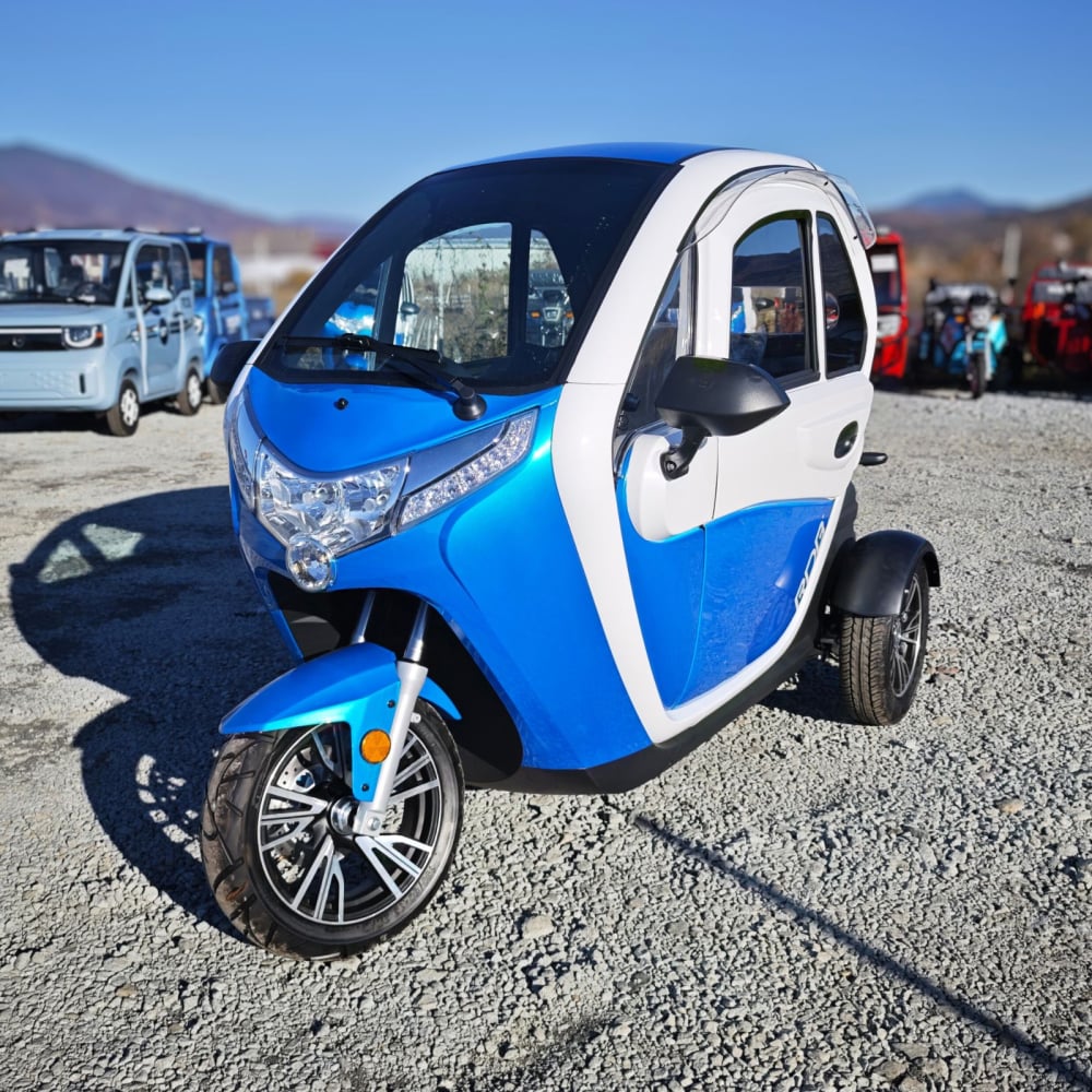 Tricicleta Electrica cu cabina, tip masina electrica, viteza max 25km/h, 1000W, 2 locuri, RDB T414 [15]