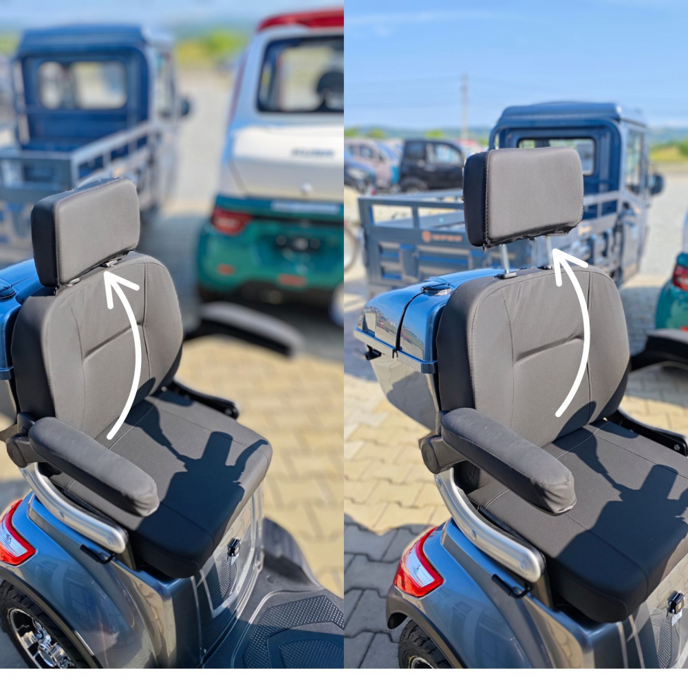 Tricicleta electrica VTA VM4 MOBILITY, cu far LED, motor 1000W, cutie portbagaj cu cheie, fara permis, 25km/h [17]
