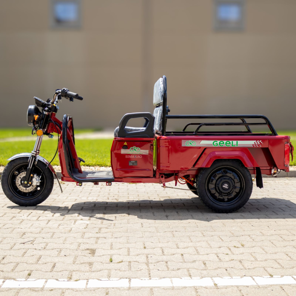 Triciclu Electric cu bena, motor 1500W, Fara Permis, Autonomie 50-80km, CIV INCLUS [3]