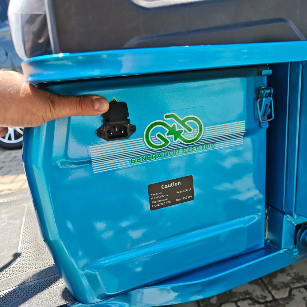 Triciclu Electric cu bena, motor 1500W, Fara Permis, Autonomie 50-80km, CIV INCLUS [16]
