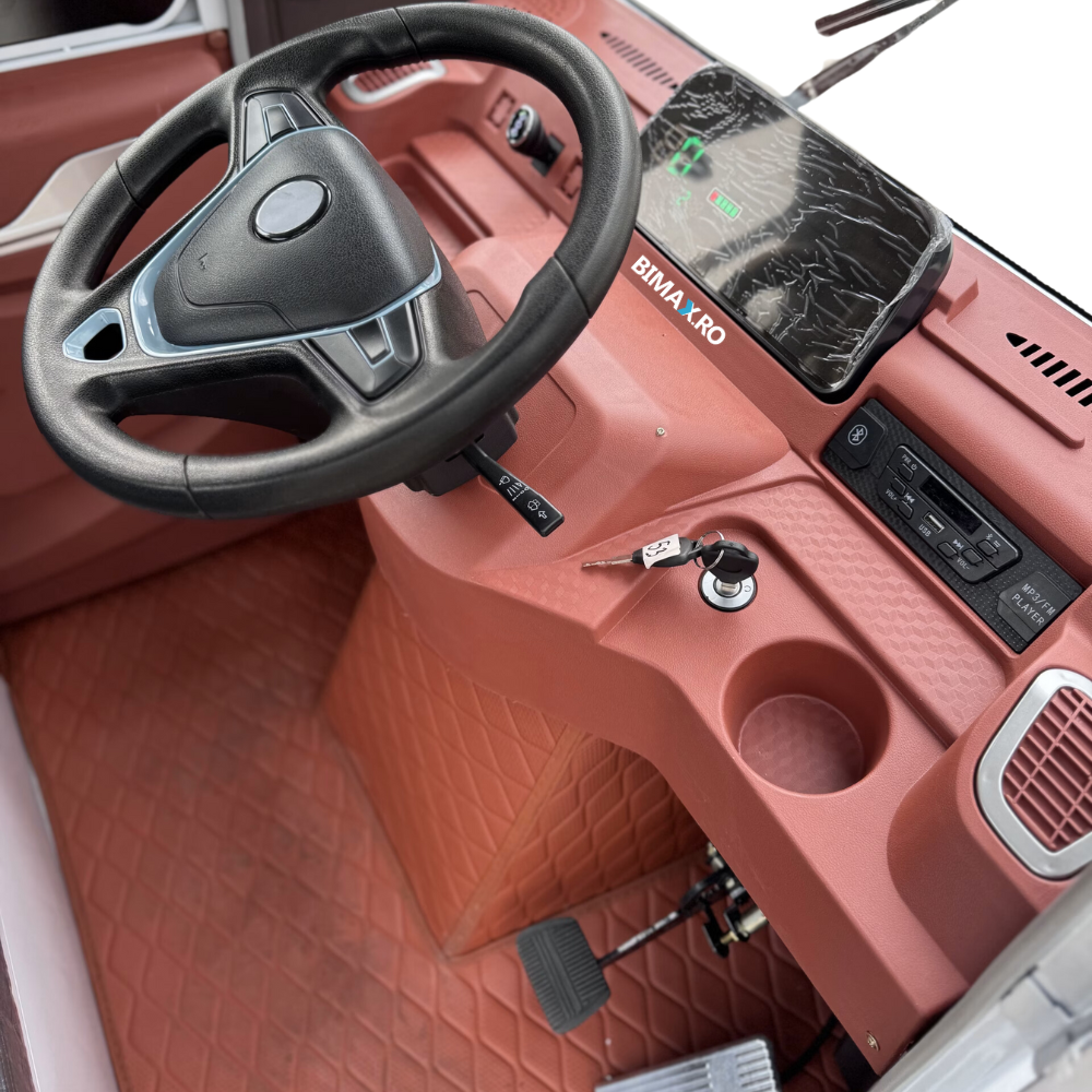 Triciclu Electric utilitar cu cabina inchisa, Fara Permis (viteza max 25km/h), Kuba E-Kamyonet cu volan, autonomie max 70km, 72V 58Amperi, Bena Basculabila, Masa Maxima 676kg, Carte RAR inclusa [6]