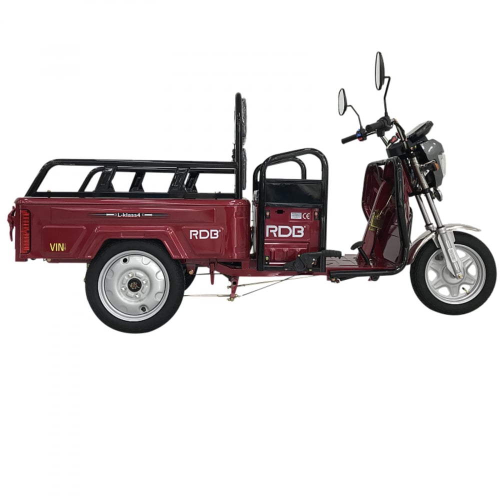 Triciclu Electric cu remorca 1350W, Fara Permis (viteza max 25km/h), RDB L-KLASS 4, Omologata, CIV inclus [2]