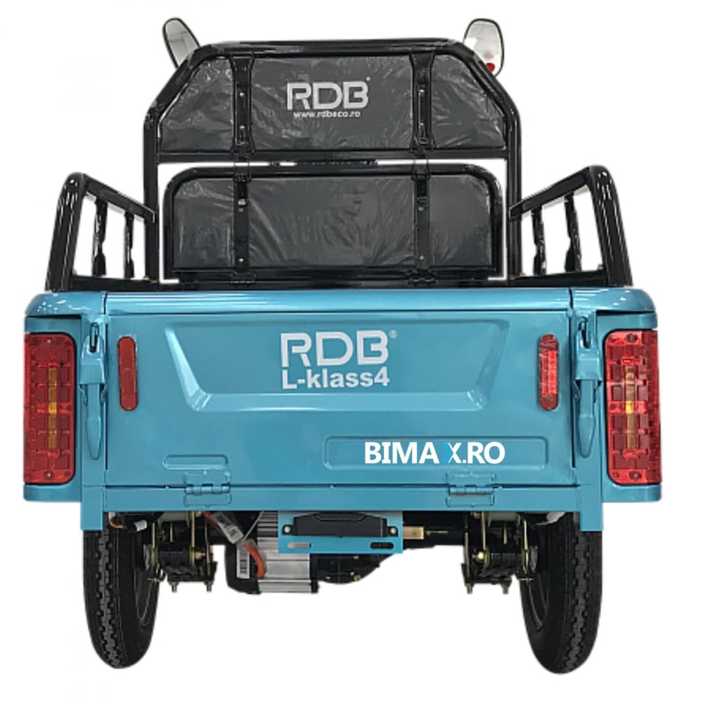 Triciclu Electric cu remorca 1350W, Fara Permis (viteza max 25km/h), RDB L-KLASS 4, Omologata, CIV inclus [7]