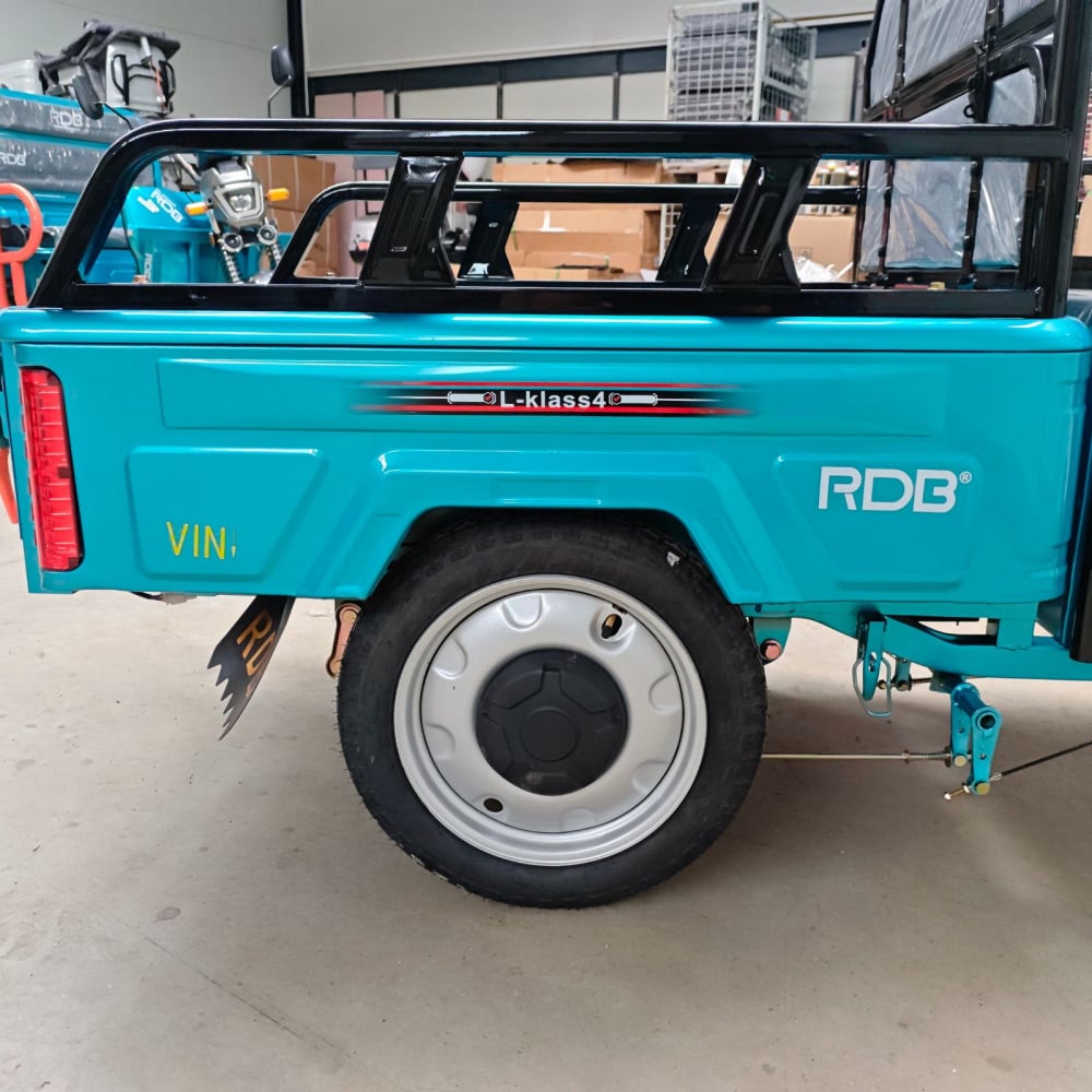 Triciclu Electric cu remorca 1350W, Fara Permis (viteza max 25km/h), RDB L-KLASS 4, Omologata, CIV inclus [20]