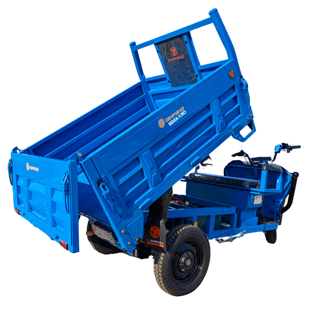Triciclu electric cu remorca, basculabil la buton, motor 3900W, baterii 58Ah, Viteza 25km/h, Dump [5]