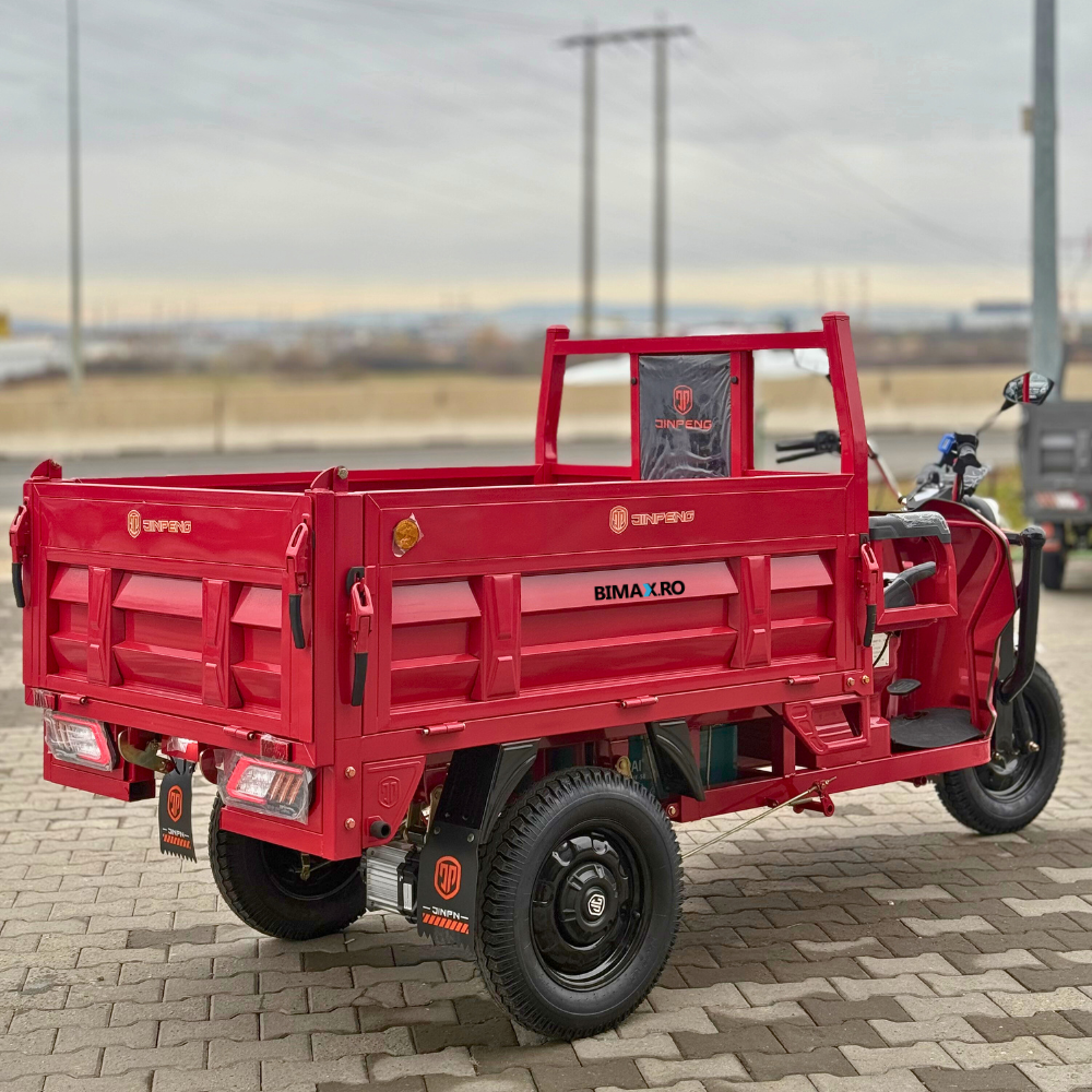 Triciclu electric cu remorca, basculabil la buton, motor 3900W, baterii 58Ah, Viteza 25km/h, Dump [13]