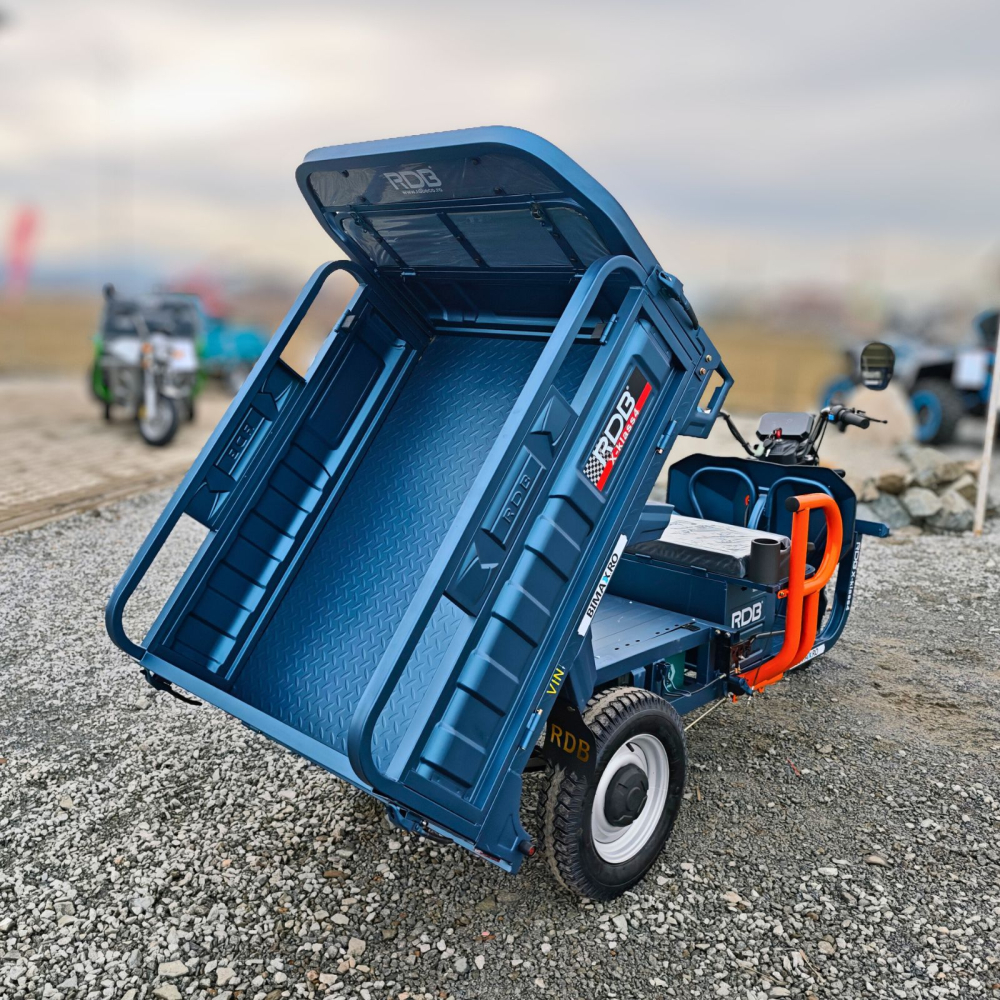 Triciclu Electric cu remorca basculabila, motor 3500W, Fara Permis (viteza max 25km/h), RDB X-KLASS4 , Omologata, CIV inclus [4]