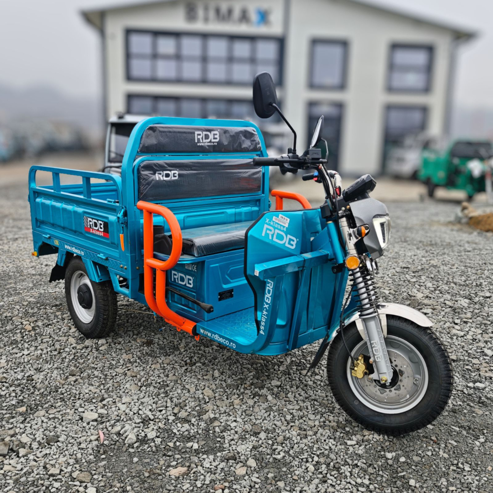 Triciclu Electric cu remorca basculabila, motor 3500W, Fara Permis (viteza max 25km/h), RDB X-KLASS4 , Omologata, CIV inclus [21]