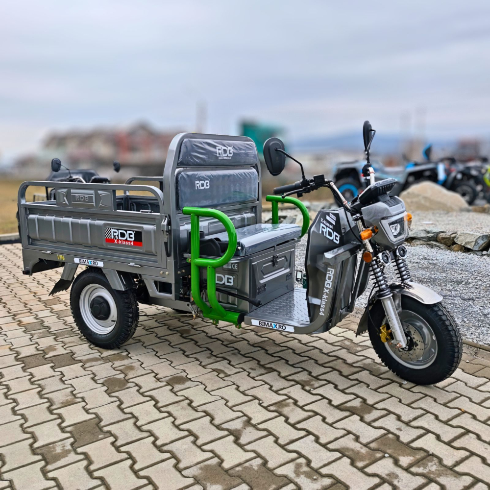 Triciclu Electric cu remorca basculabila, motor 3500W, Fara Permis (viteza max 25km/h), RDB X-KLASS4 , Omologata, CIV inclus [2]