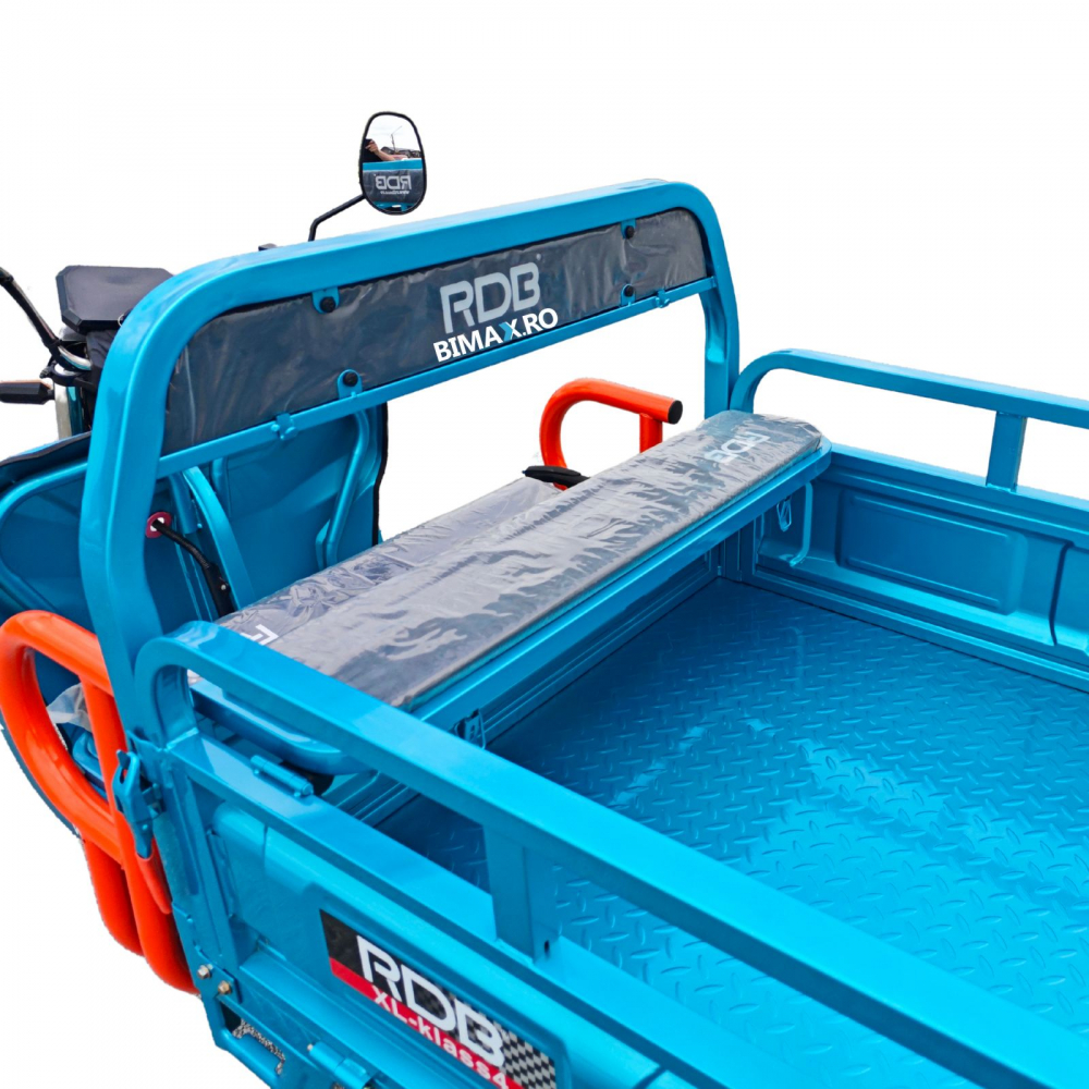 Triciclu Electric cu remorca basculabila, motor 4000W, Fara Permis (viteza max 25km/h), RDB XL-KLASS 4, Omologata, CIV inclus [6]