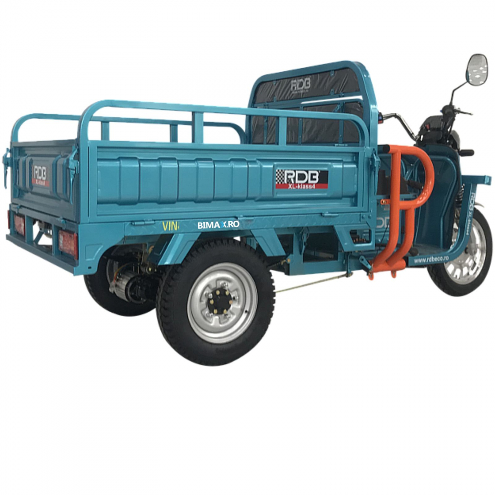 Triciclu Electric cu remorca basculabila, motor 4000W, Fara Permis (viteza max 25km/h), RDB XL-KLASS 4, Omologata, CIV inclus [9]