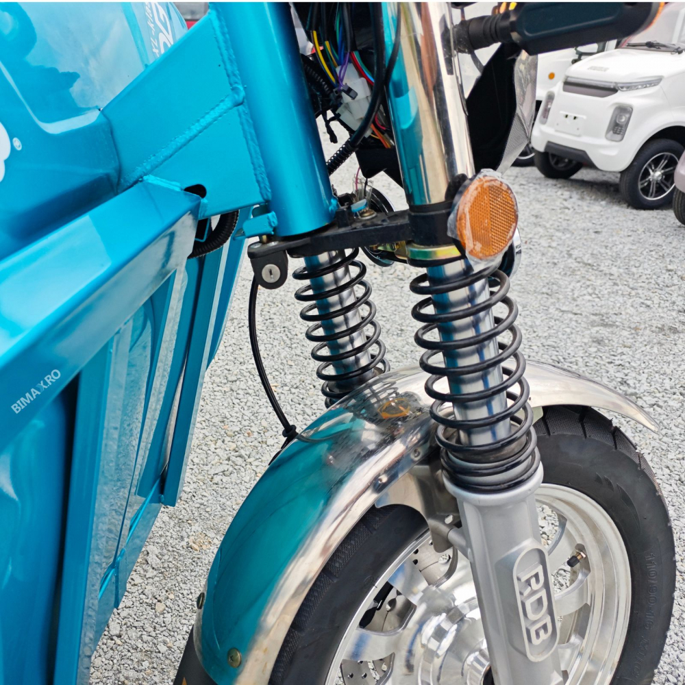 Triciclu Electric cu remorca basculabila, motor 4000W, Fara Permis (viteza max 25km/h), RDB XL-KLASS 4, Omologata, CIV inclus [24]