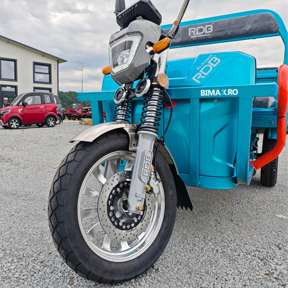Triciclu Electric cu remorca basculabila, motor 4000W, Fara Permis (viteza max 25km/h), RDB XL-KLASS 4, Omologata, CIV inclus [25]