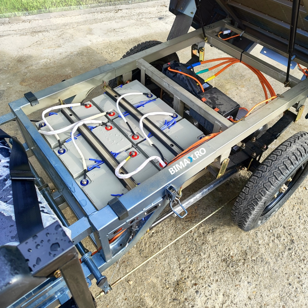 Triciclu electric transport marfa basculabil, motor 3900W, baterii 80Ah, Viteza 25km/h, JP1500 (25km/h) [7]