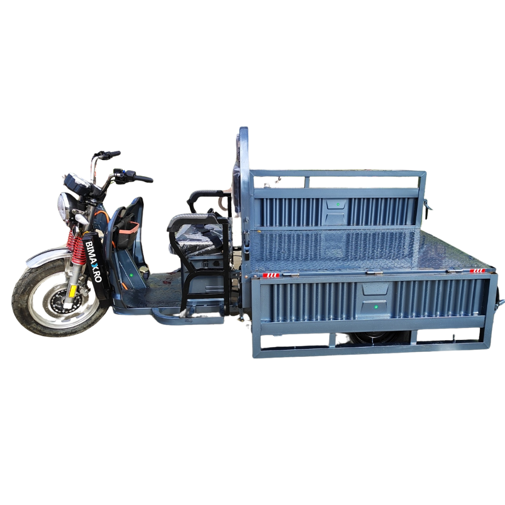 Triciclu electric transport marfa basculabil, motor 3900W, baterii 60Ah, Viteza 25km/h, JP1500 (25km/h) [7]