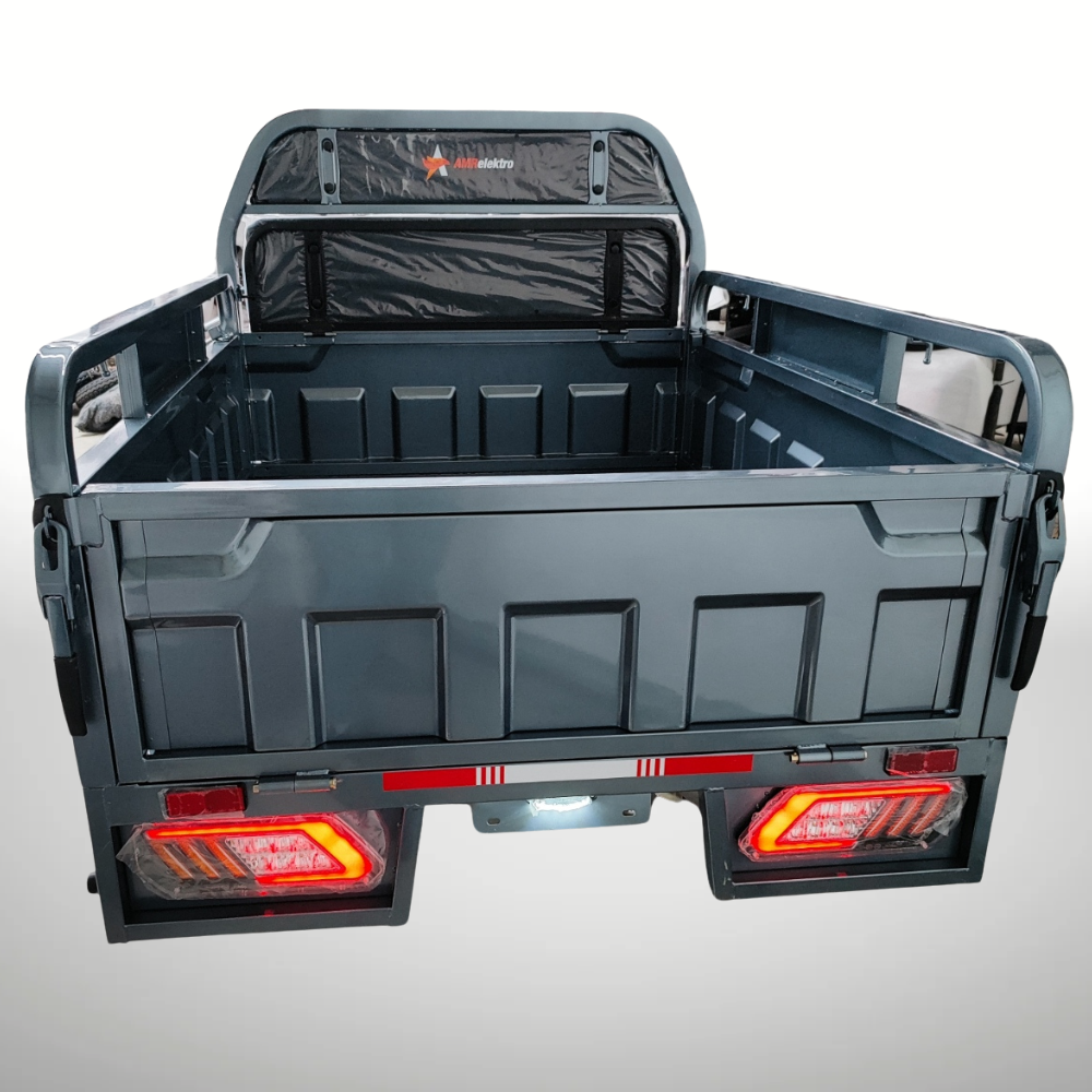 Triciclu electric transport marfa basculabil, Motor 2000W, Viteza 25km/h, Baterii 45Amperi, Model AMR350 sau JP1000 [5]