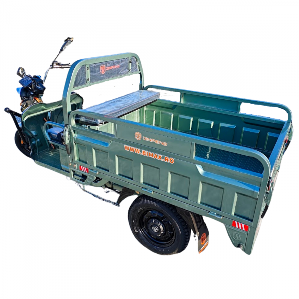 Triciclu electric transport marfa basculabil, Motor 2000W, Viteza 25km/h, Baterii 45Amperi, Model AMR350 sau JP1000 [11]