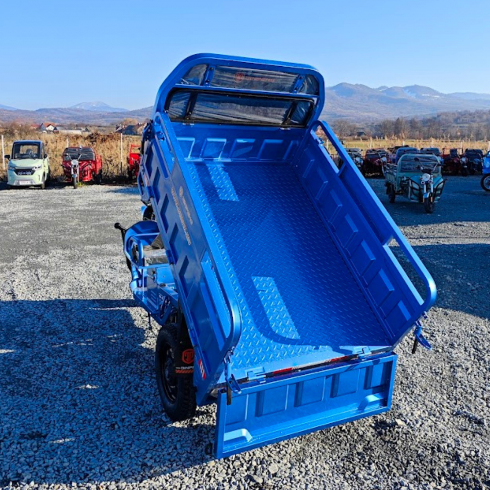 Triciclu electric transport marfa basculabil, Motor 2000W, Viteza 25km/h, Baterii 45Amperi, Model AMR350 sau JP1000 [16]