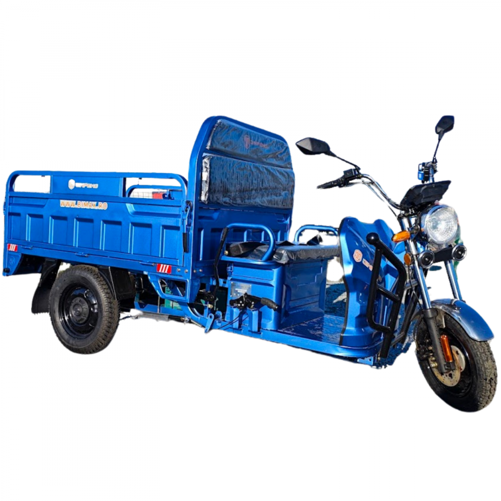 Triciclu electric transport marfa basculabil, Motor 2000W, Viteza 25km/h, Baterii 45Amperi, Model AMR350 sau JP1000 [15]