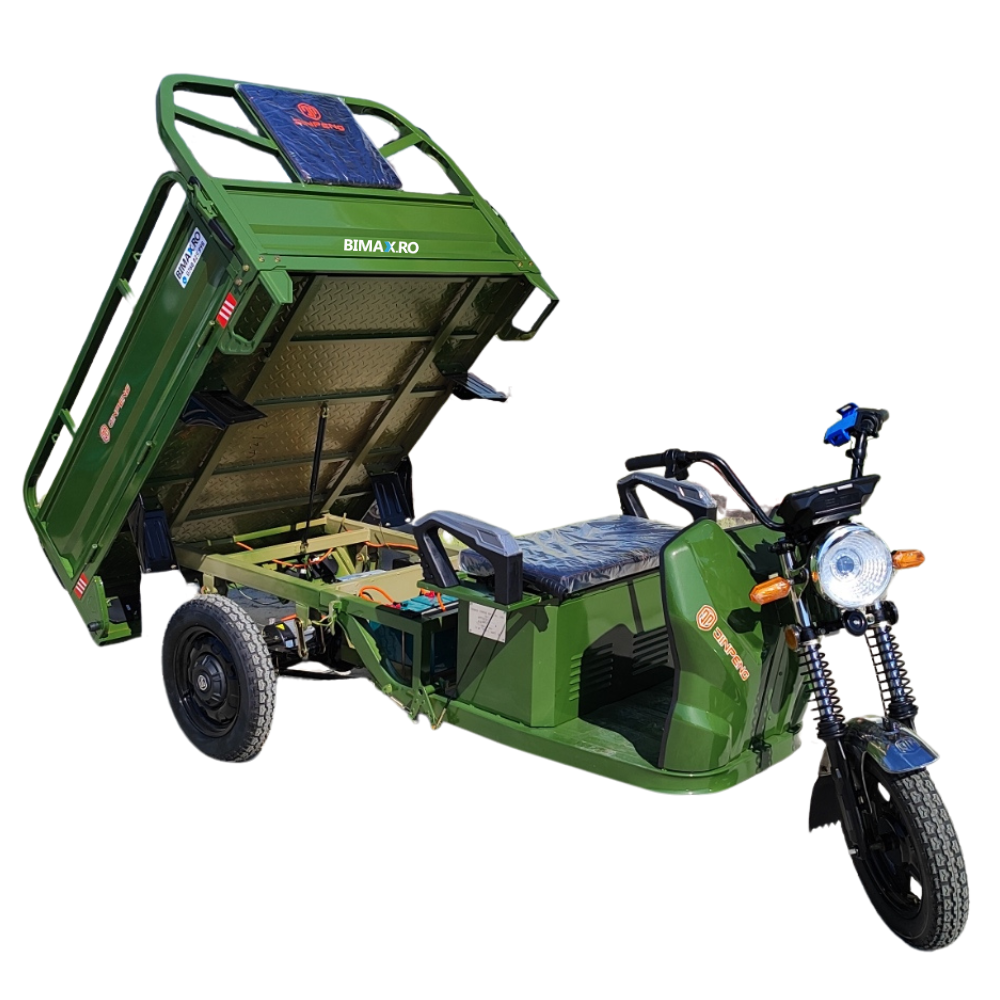 Triciclu electric transport marfa basculabil, Motor 2600W, Viteza 25km/h, Baterii 32Amperi (DZH-E) [9]