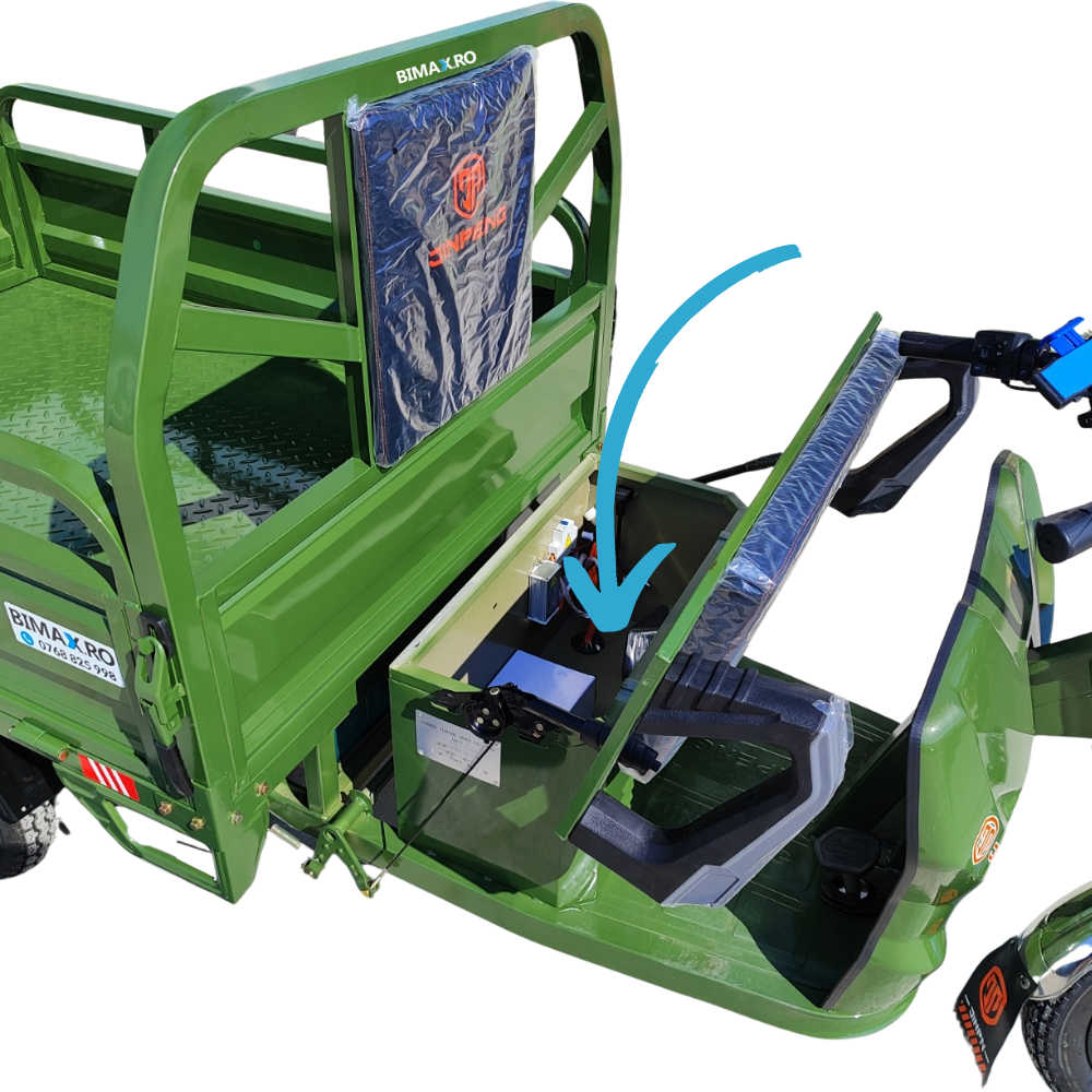Triciclu electric transport marfa basculabil, Motor 2600W, Viteza 25km/h, Baterii 32Amperi (DZH-E) [7]