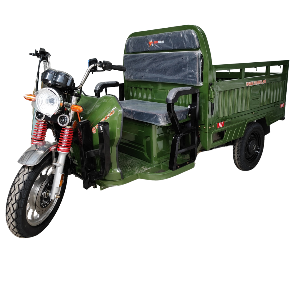 Triciclu electric transport marfa basculabil, motor 3900W, baterii 60Ah, Viteza 25km/h, JP1500 (25km/h) [1]