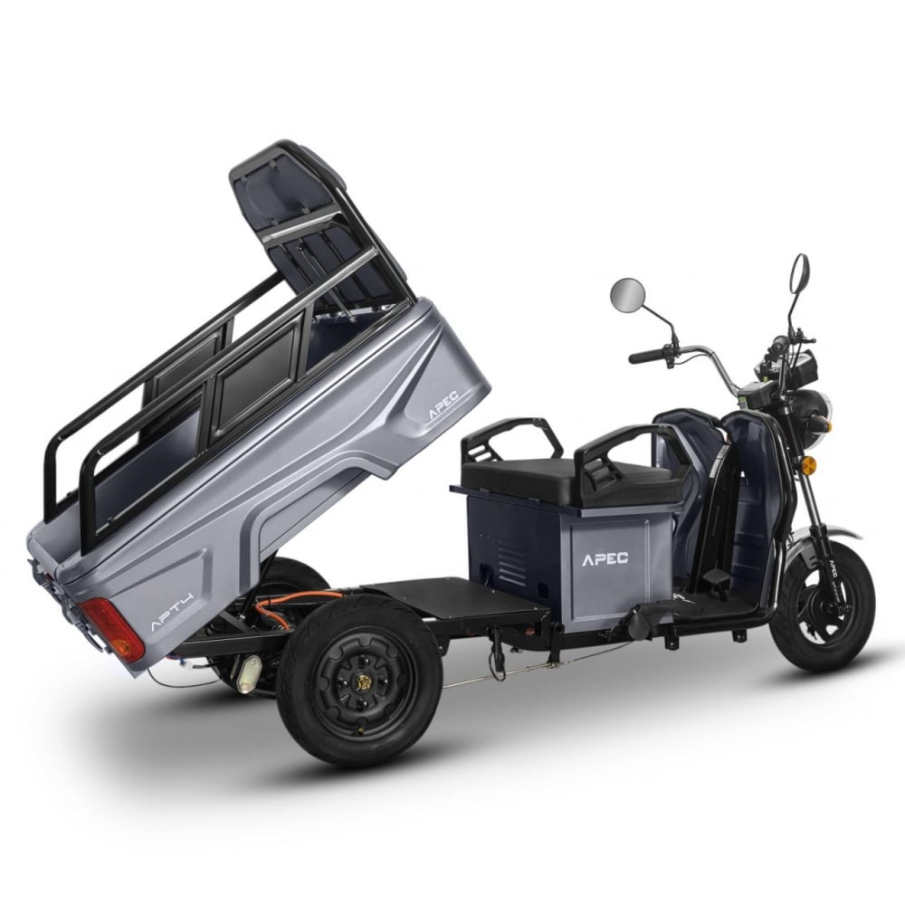 Triciclu Electric transport marfa, Fara Permis (viteza max 25km/h), Bena Basculabila, Carte RAR inclusa, Volta APT4 tip Ecopikap [14]