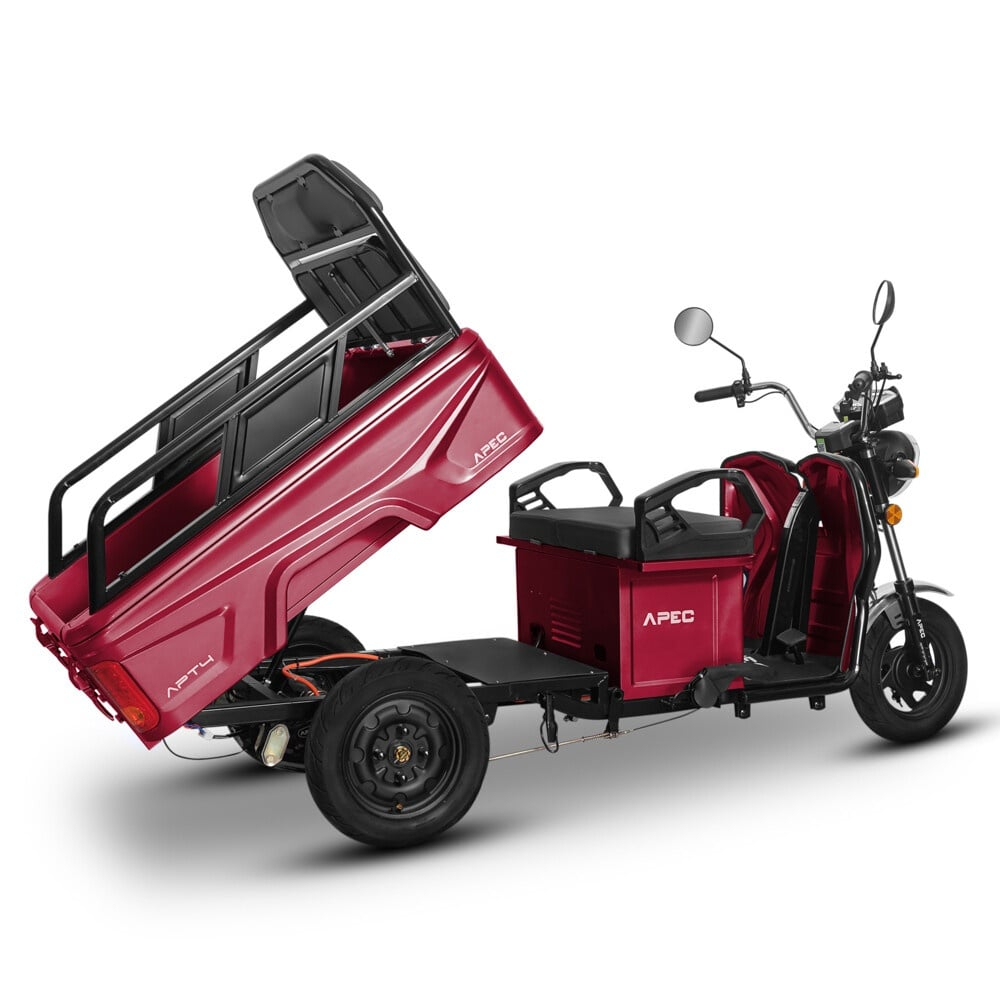 Triciclu Electric transport marfa, Fara Permis (viteza max 25km/h), Bena Basculabila, Carte RAR inclusa, Volta APT4 tip Ecopikap [7]