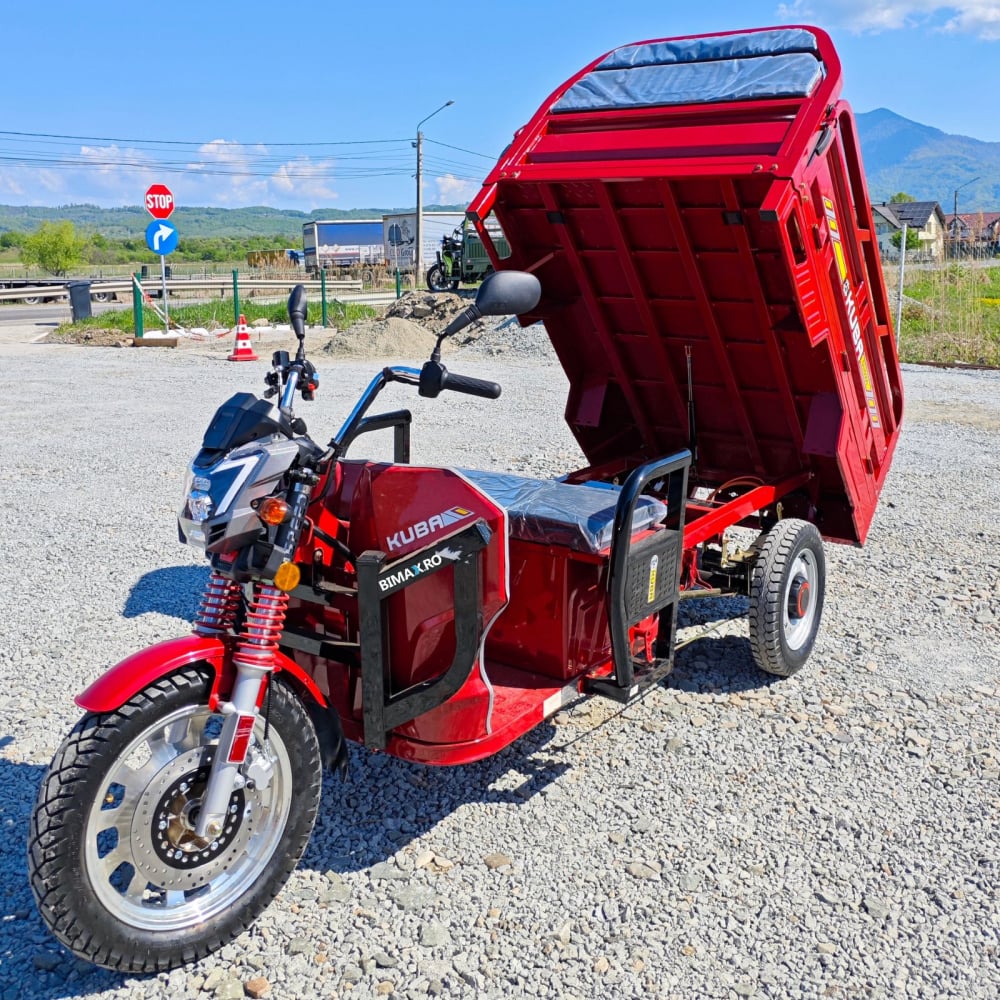 Triciclu Electric transport marfa Kuba GL15000, Fara Permis (viteza max 25km/h), Bena Basculabila, Carte RAR inclusa [7]