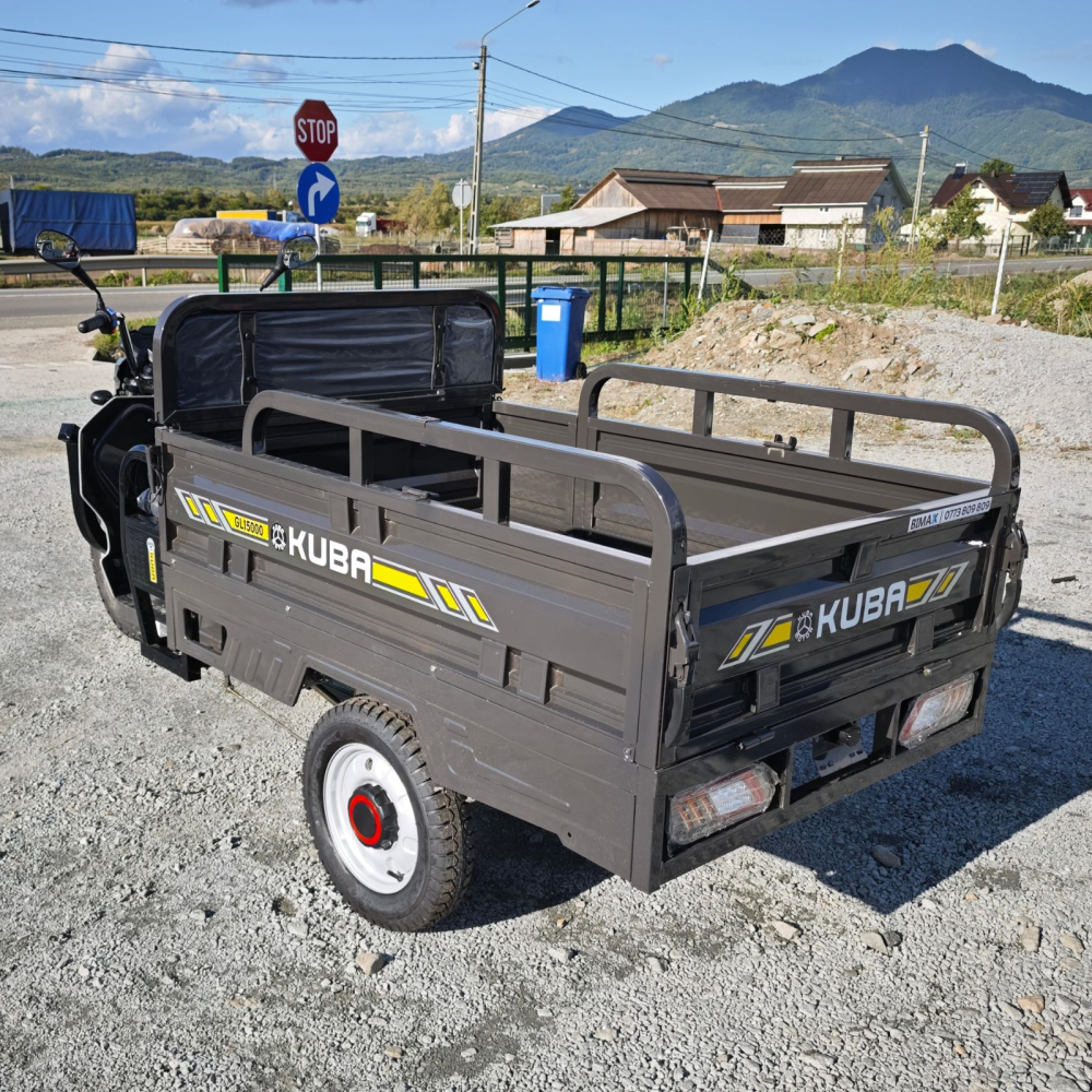 Triciclu Electric transport marfa Kuba GL15000, Model NOU 2025-2026, Fara Permis (viteza max 25km/h), Bena Basculabila, Carte RAR inclusa [2]