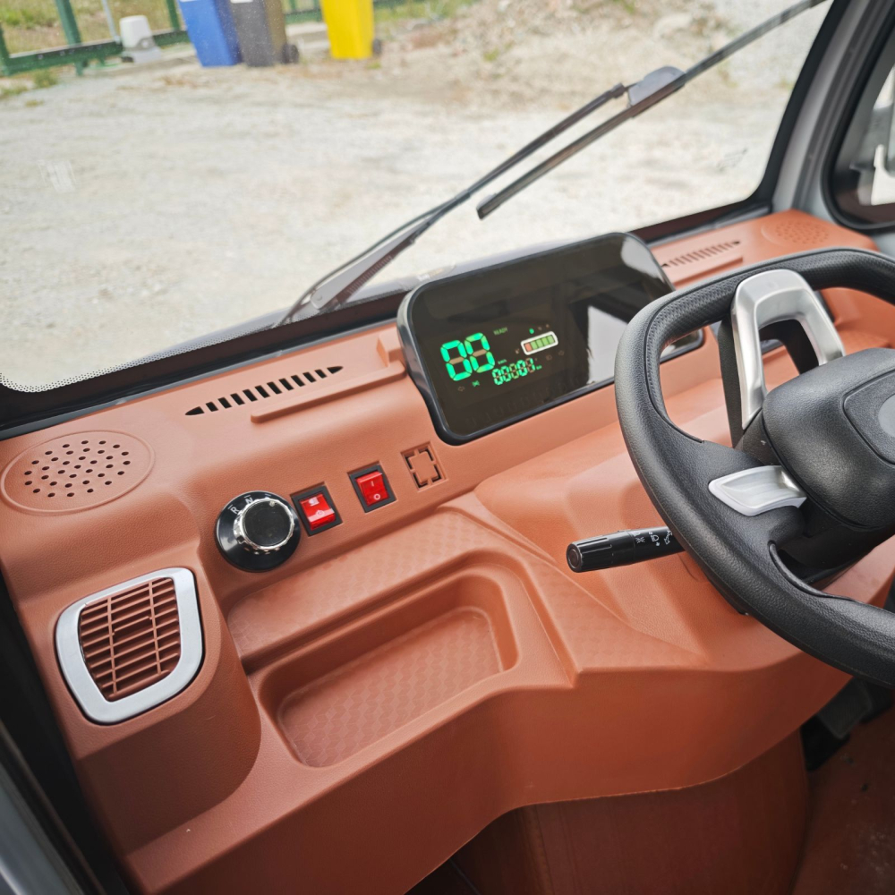 Triciclu Electric utilitar SKY VAN, model 2026 cu cabina, motor 3000W, Fara Permis (viteza max 25km/h), Carte RAR inclusa [12]