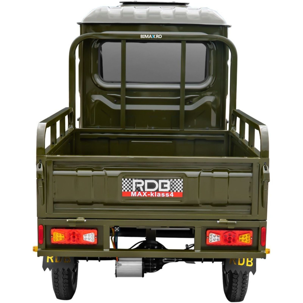 Triciclu Electric utilitar MAX KLASS4, model 2026 cu cabina, motor 4000W, Fara Permis (viteza max 25km/h), Carte RAR inclusa [28]