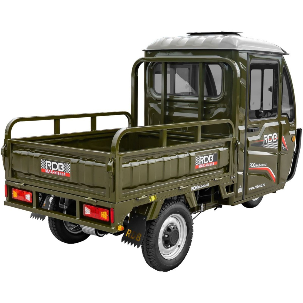 Triciclu Electric utilitar MAX KLASS4, model 2026 cu cabina, motor 4000W, Fara Permis (viteza max 25km/h), Carte RAR inclusa [27]