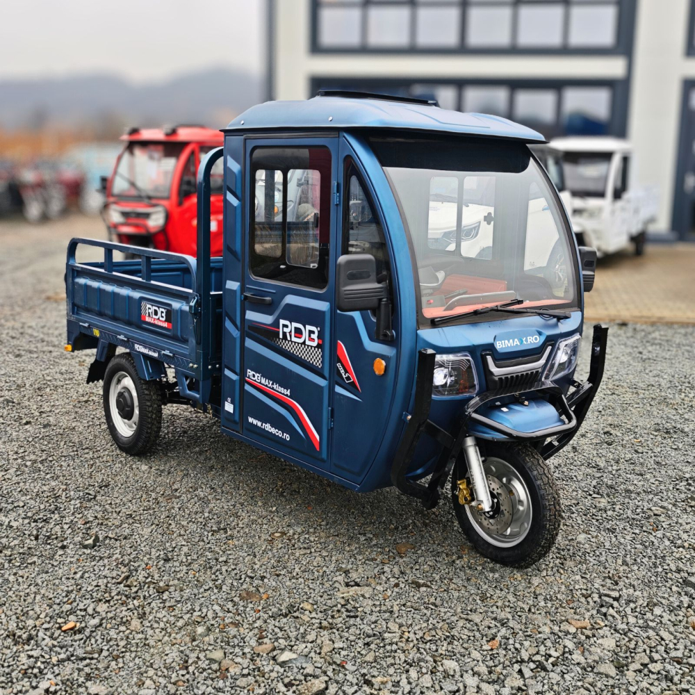 Triciclu Electric utilitar MAX KLASS4, model 2026 cu cabina, motor 4000W, Fara Permis (viteza max 25km/h), Carte RAR inclusa [31]