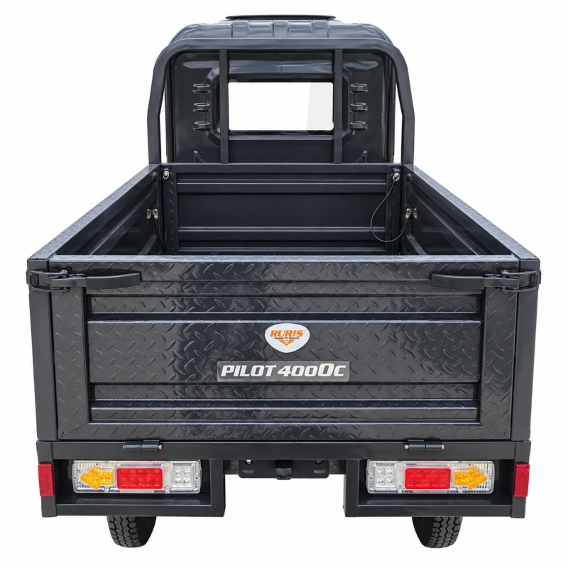 Triciclu Electric utilitar Ruris PILOT 40000C, model 2026 cu cabina, volan, Fara Permis (viteza max 25km/h), Carte RAR inclusa [2]