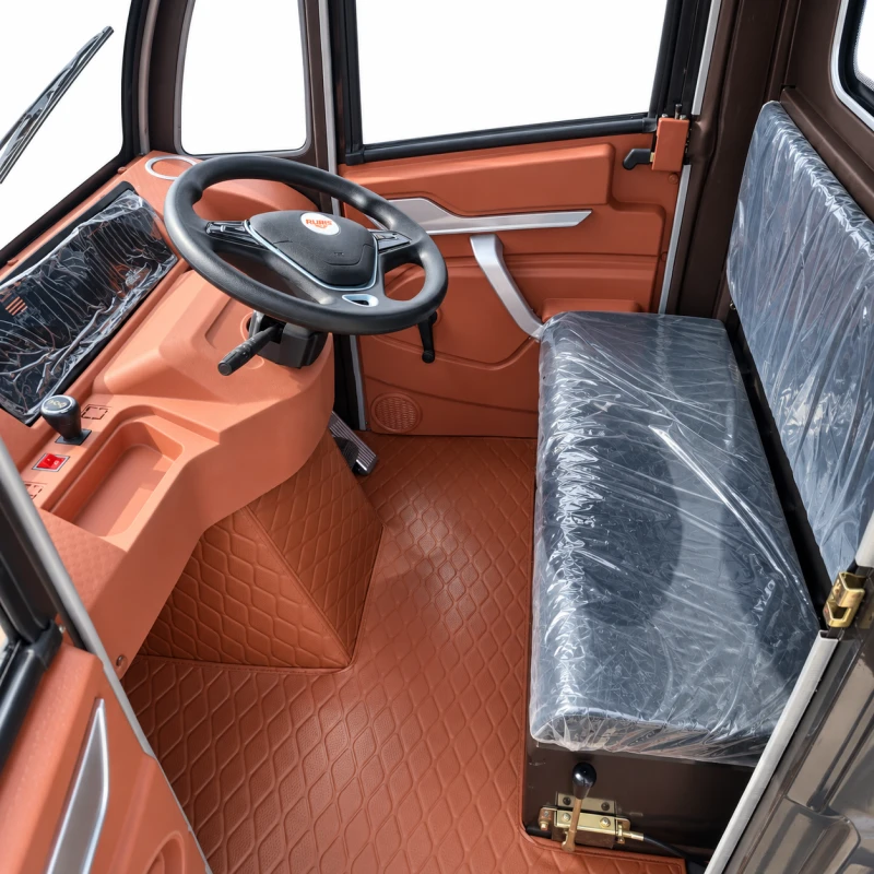 Triciclu Electric utilitar Ruris PILOT 40000C, model 2026 cu cabina, volan, Fara Permis (viteza max 25km/h), Carte RAR inclusa [3]