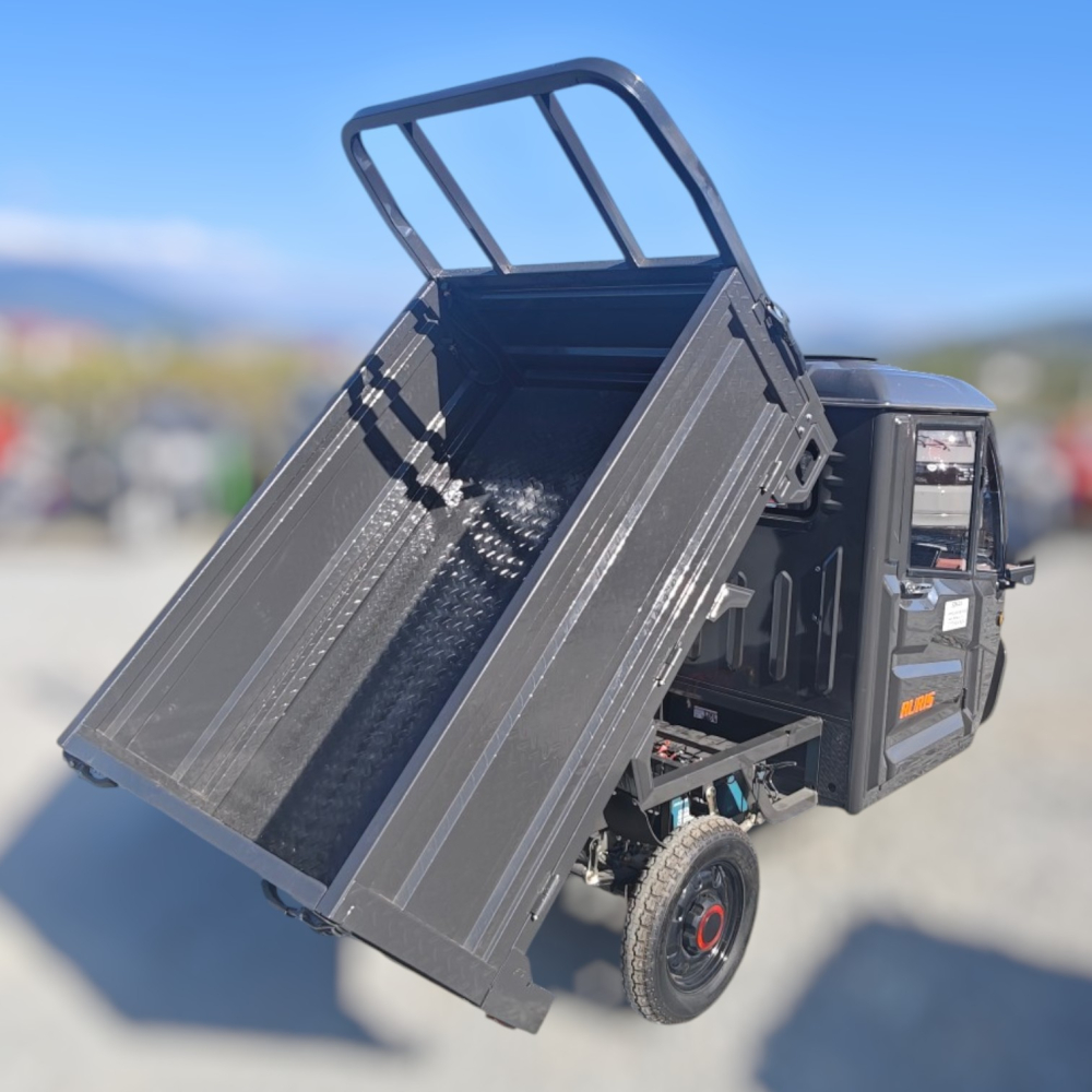 Triciclu Electric utilitar Ruris PILOT 4000C, model 2026 cu cabina, volan, Fara Permis (viteza max 25km/h), Carte RAR inclusa [4]