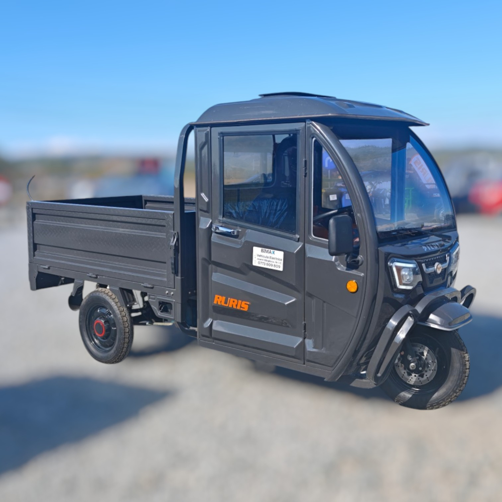 Triciclu Electric utilitar Ruris PILOT 4000C, model 2026 cu cabina, volan, Fara Permis (viteza max 25km/h), Carte RAR inclusa [3]