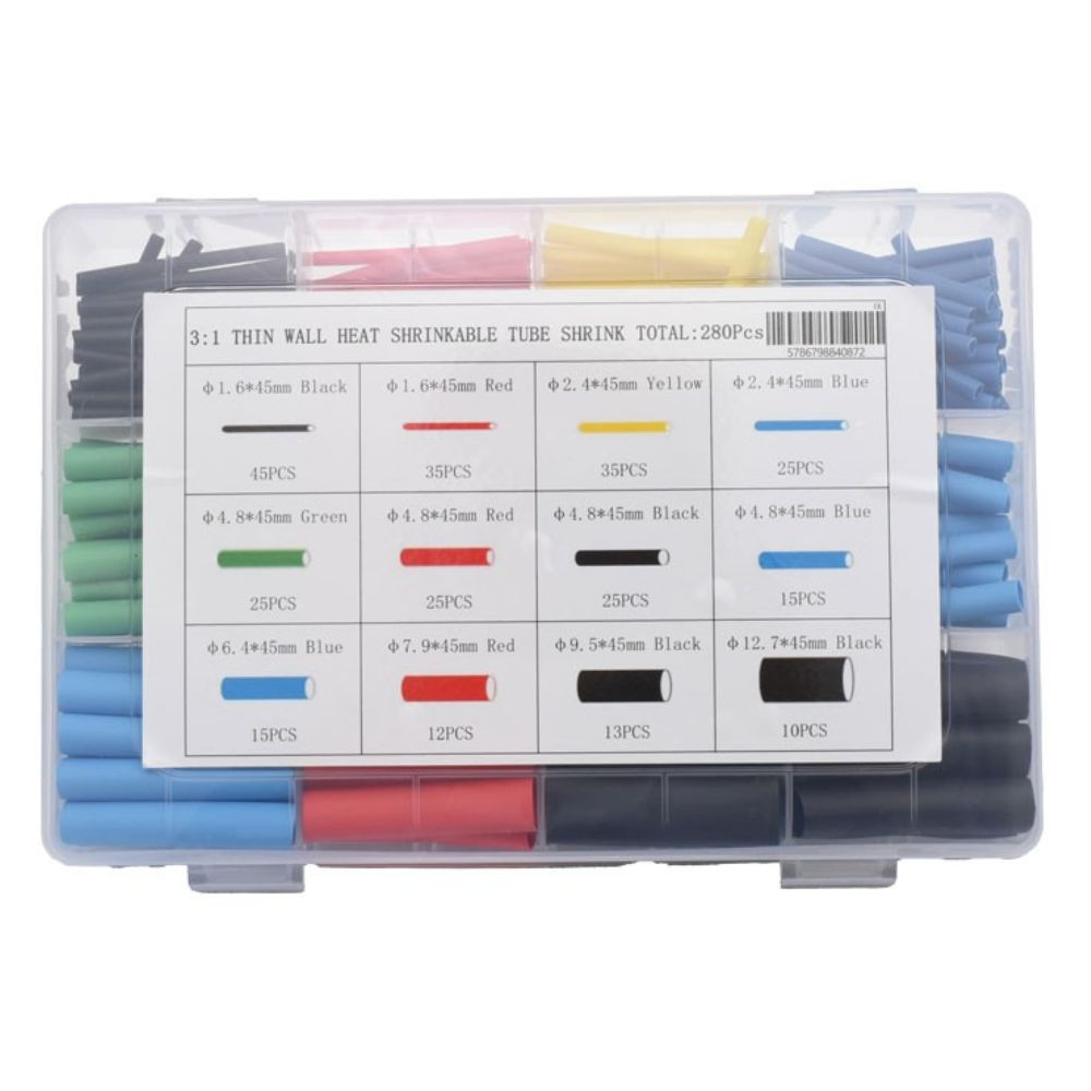 Set Tuburi Termocontractabile 3:1 Waterproof cu Silicon, 280buc/Set [2]