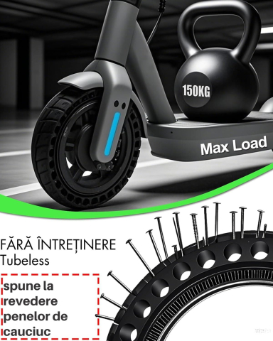 Cauciuc plin trotineta electrica 8.5" x 2 sau 8 1/2 x 2 [2]