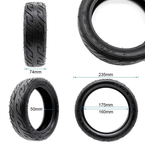 Cauciuc trotineta electrica 10 x 2.70 - 6.5, tubeless [1]