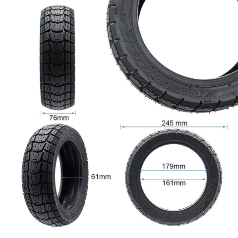 Cauciuc trotineta electrica 10 x 2.75 - 6.5 Tubeless, Offroad [1]