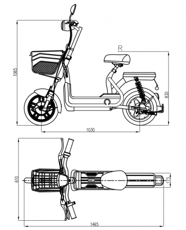 Bicicleta electrica tip scuter (ZT-06) [5]